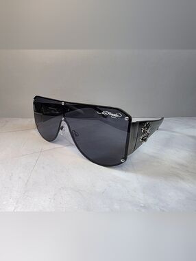 Ed Hardy Black Shield Sunglasses